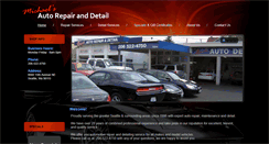 Desktop Screenshot of michaelsautoshop.com