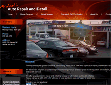 Tablet Screenshot of michaelsautoshop.com